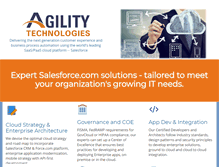 Tablet Screenshot of agilitytechinc.com